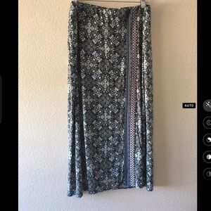 J. Jill long floral rayon blend shirt  L